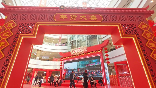 蘭山區(qū)寶麗財(cái)富廣場(chǎng)2019春節(jié)美陳